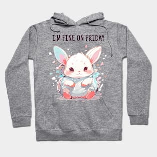 Fine friday rabbit Hoodie